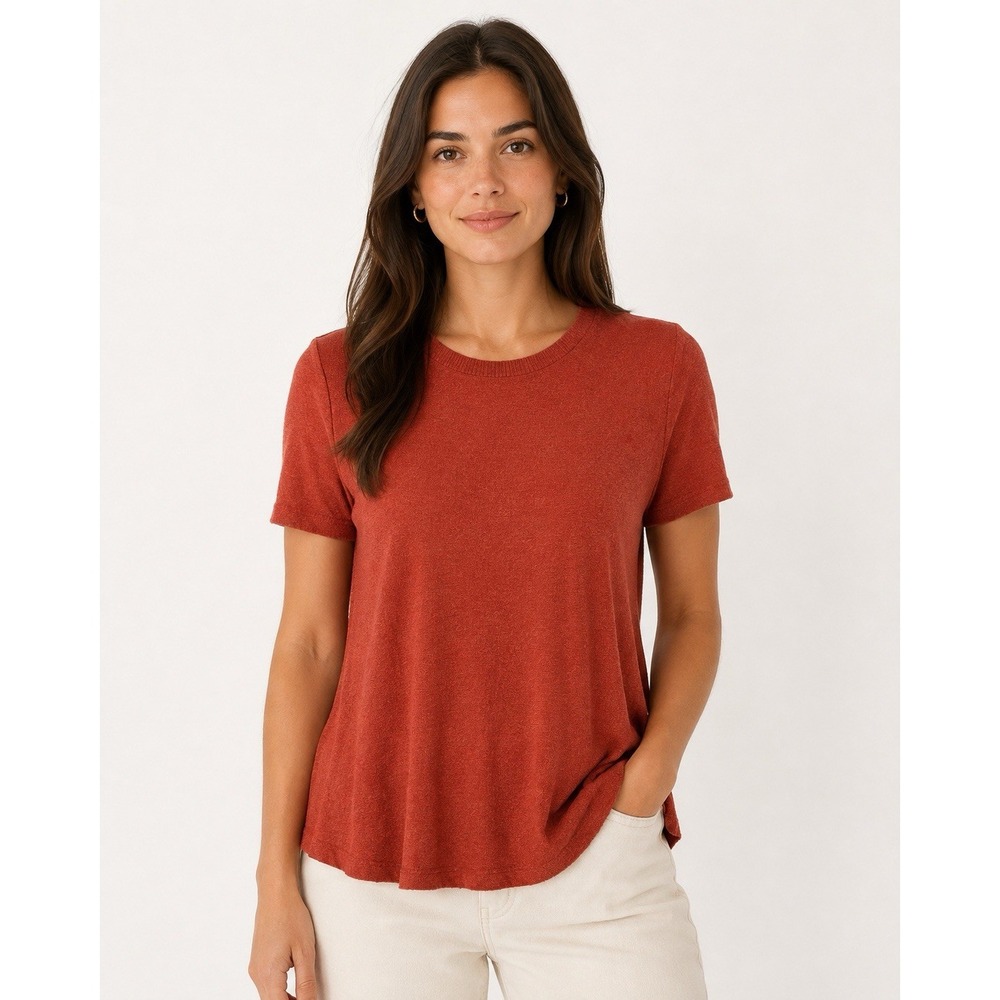 PST Project Social T Womens Large Coral Short Sleeve Tee Retro Y2K 6692-UE